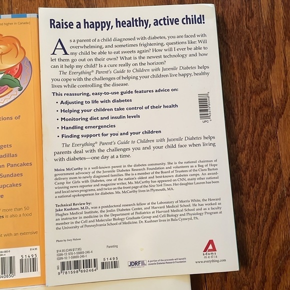 Lot of 5 books related to Diabetes information / cookbook Type One Juvenile - Picture 9 of 12